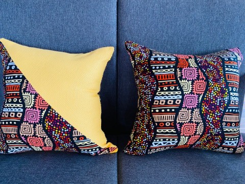 Ankara throw pillows