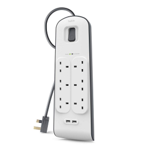 BELKIN SURGE PROTECTOR 6 PORTS WITH 2 USB PORTS