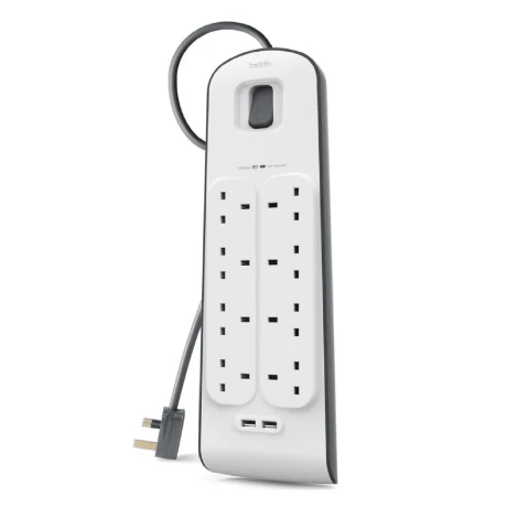 BELKIN SURGE PROTECTOR 8 PORTS WITH 2 USB PORTS