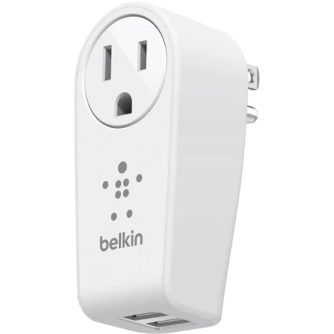 BELKIN 2-PORTS SWIVEL CHARGER + OUTLET