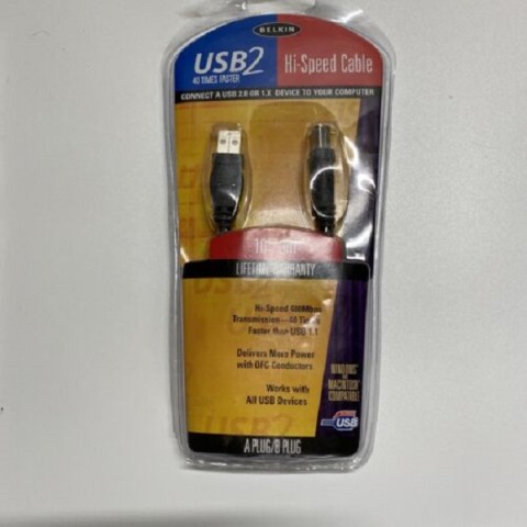 BELKIN USB 2.0 PRINTER CABLE 3M/10FT