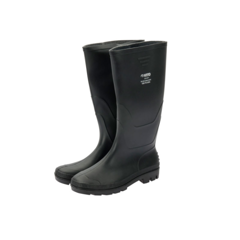 BLACK BOOT PVC KNEE TYPE Nº41