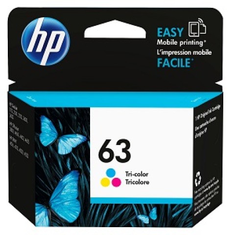 HP INK CARTRIDGE 63 COLOUR