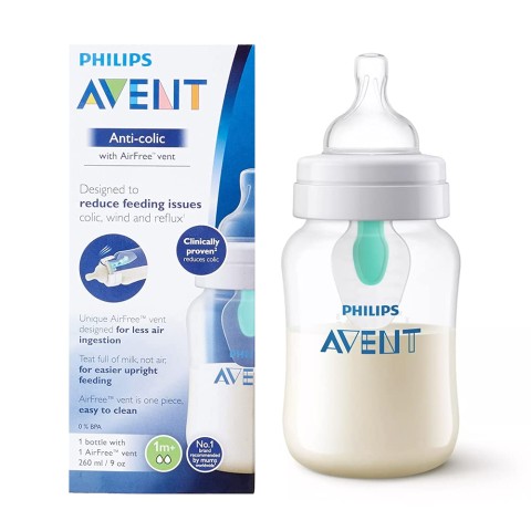 Anti-Colic with AirFree Vent Feeding Bottle 260ml - Single Pack