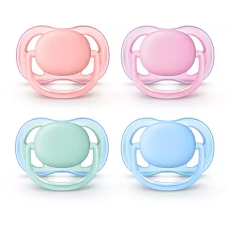 2 Ultra Air Soothers 0-6m - Blue / Pink