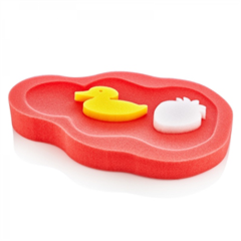 BABYJEM BATH SPONGE / RED