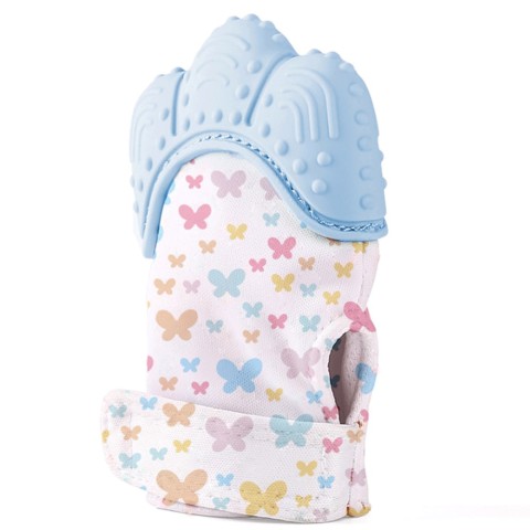 BABYJEM BABY TEETHERING GLOVES /BUTTERFLY / BLUE