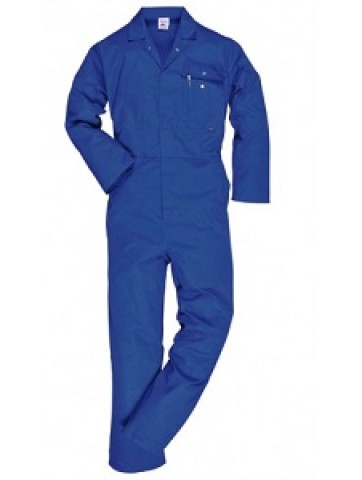 WORKING COVERALL BLUE 65/35 POLYESTER COTTON SIZE M