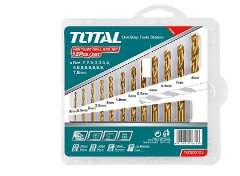 HSS Twist Drill Bits x12Pcs