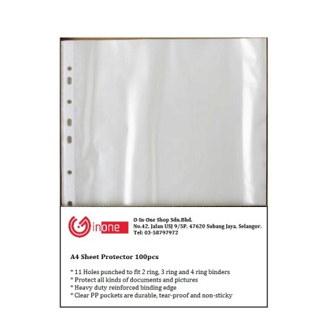 SHEET PROTECTOR A4 210*297MM