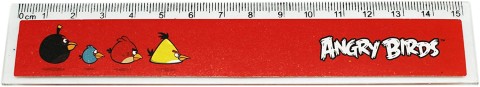 ANGRY BIRD RUBBER YELLOW RULER