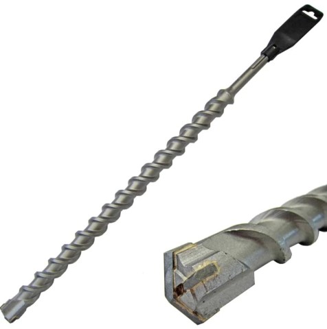SDS Max Drill Bits for Concrete and Rock Drilling (1Size)  1-1/2x26 inch