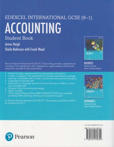 EDEXCEL INTERNATIONAL GCSE (9-1) ACCOUNTING