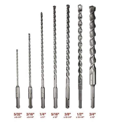 SDS PLUS DRILL SET OF 9(8,10x110mm +8,10,12x160MM