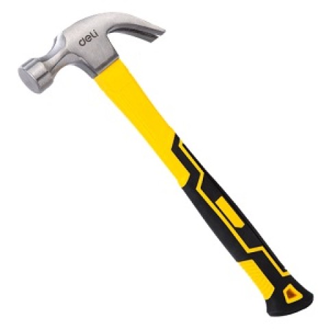 CLAW HAMMER LONG FIBER-RUBBER HANDLE 39cm