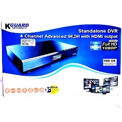 KGUARD SECURITY STANDALONE DVR 4 CHANNEL ADVANCED 900H WITH HDMI output 