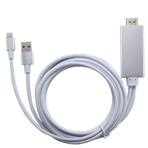 2m Apple Lightning Connector to HDMI Cable with Device Charging