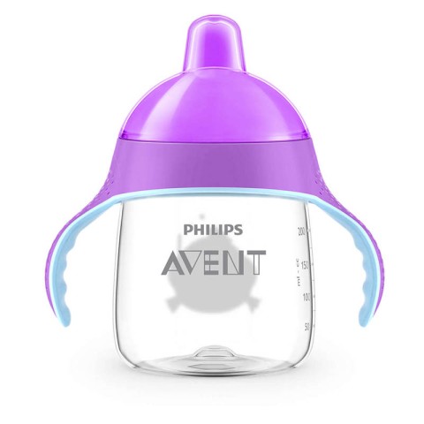 Sip, No Drip Cup 260ml 12m+ Aquatic Edition - Blue / Purple