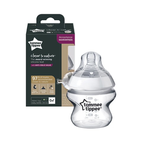 (TOMMEE TIPPEE)150ML GLASS BOTTLE