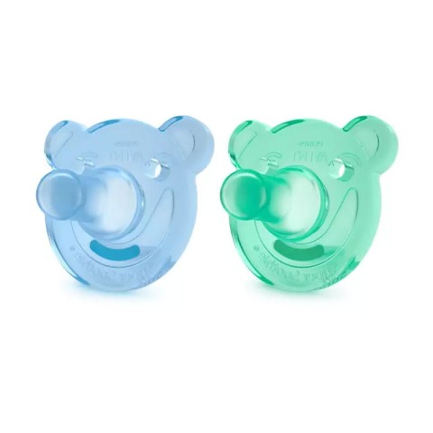 2 Shaped Orthodontic Soothie Stronger Teat 3m+ - Boy