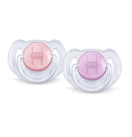 2 Translucent Soothers 6-18m