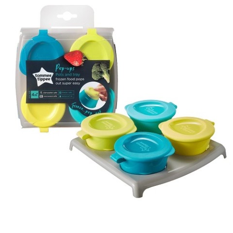 (TOMMEE TIPPEE)EXP POP UP FREEZER POTS AND TRAY