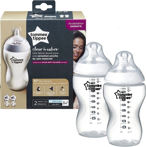 (TOMMEE TIPPEE)340ML PP BOTTLE 2PC