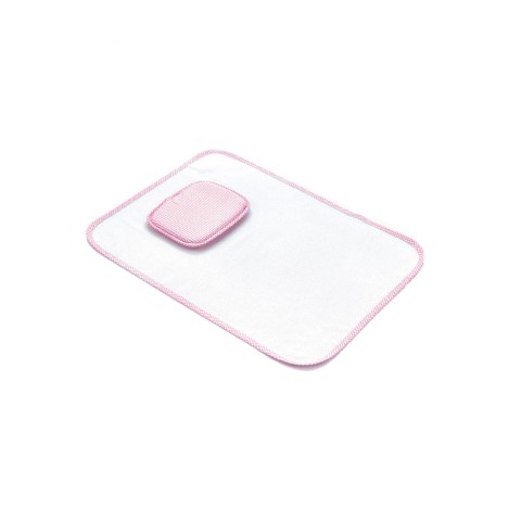 BABYJEM MULTIUSE CHANGING PAD / WHITE&PINK