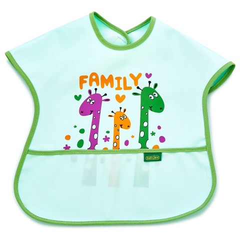 BABYJEM POLY BIB LARGE / GREEN