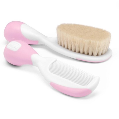 NATURAL.BRUSH&COMB[66003]-PINK/WHITE-