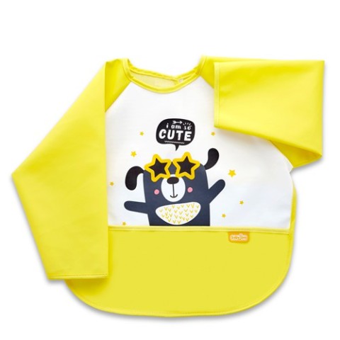 BABYJEM POLY BIB SLEEVED / YELLOW