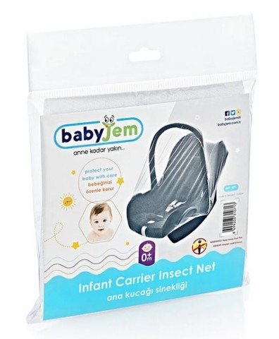 BABYJEM INSECT NET FOR CARRIER / WHITE