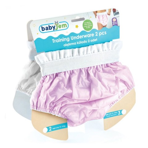 BABYJEM TRAİNİNG UNDERWEAR 2 PCS/AGE 2 PINK