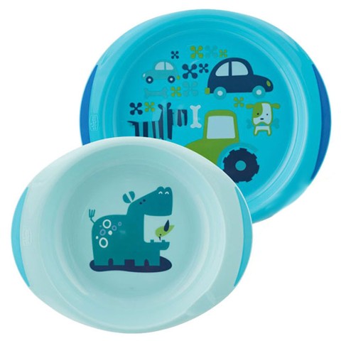 DISH SET 12m+ -BLUE