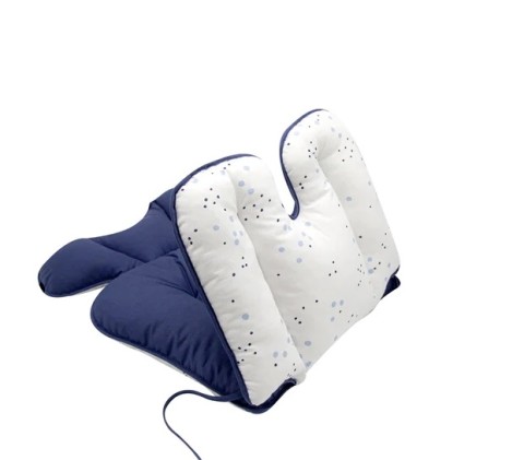 BABYJEM STROLLER AND HIGH CHAIR PAD BLUE DOTS