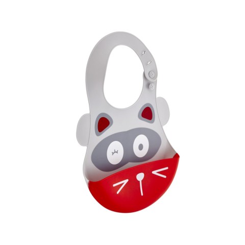 BABYJEM SILICON BABY BIB GRAY