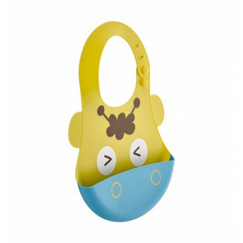 BABYJEM SILICON BABY BIB YELLOW