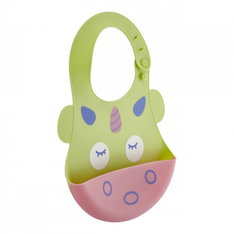 BABYJEM SILICON BABY BIB GREEN