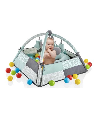 BABYJEM  PLAY MAT WITH BALLS / GREEN