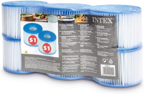 INTEX 29011 SPA Filter Cartridge (S1) 6/pack S21