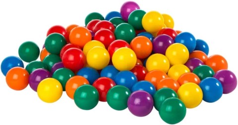 INTEX Plastic Balls For Pools, 100 Coloured Balls, Diameter 6.5 Cm