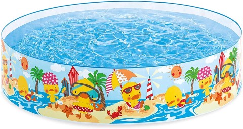 INTEX 58477 DUCKLING SNAPSET POOL (1.22*0.25CM) S18