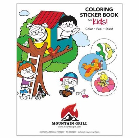 COLOURING STICKER BOOK AGES 3-7