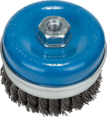 ANGLE GRINDER CUP BRUSH KNOTTED 70MM-M14