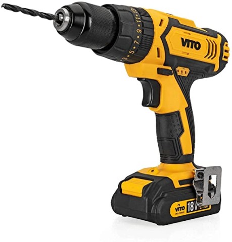 CORDLESS IMPACT DRILL 18V LI 2 BAT - 2.0MAH - 1H CHARGE