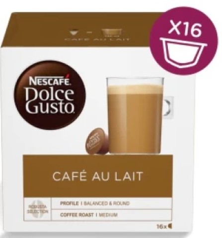 DOLCE GUSTO CAFÉ AU LAIT 16 CAPSULES