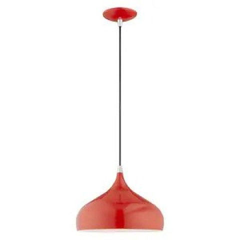 9078-320MM RED+GD  PENDENT LAMP